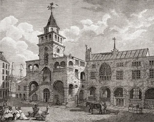 La Bolsa, Newcastle upon Tyne en el siglo XVII, de 