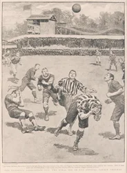 La Copa de la Asociación de Fútbol - La Final en los Jardines del Crystal Palace, 1895