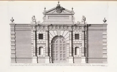 La Gran Puerta en Burlington House, Piccadilly, de 