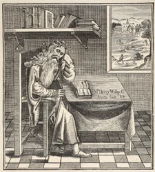 El ermitaño de Grub Street, de una imagen publicada por Richardson, 1794