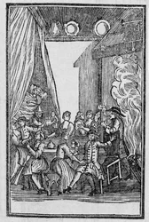 La cena de la cosecha, de los baladas de Roxburghe