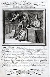 El campeón de la iglesia alta y sus dos segundos, 1709
