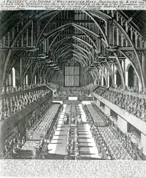 El interior de Westminster Hall