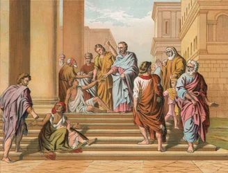 El cojo sanado por Pedro y Juan