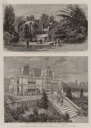 El difunto Alfred Lord Tennyson, DCL, Poeta Laureado (grabado)