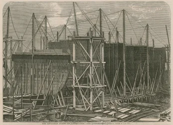 El Leviathan durante su construcción