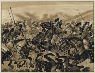 Los guardias en Waterloo