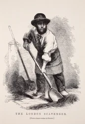 El basurero de Londres, ilustración de London Labour and London Poor de Henry Mayhew, pub. 1862