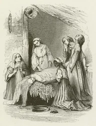 Las mujeres de Malabar lavando el cuerpo de Virginia