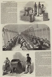 La Fabricación de Plumas de Acero en Birmingham (grabado)