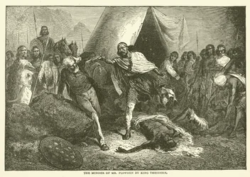 El asesinato del Sr. Plowden por el Rey Theodore