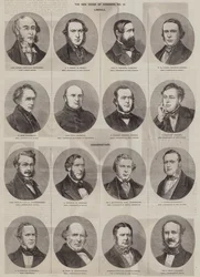 La nueva Cámara de los Comunes (grabado)