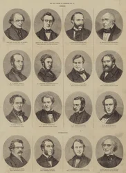 La nueva Cámara de los Comunes (grabado)