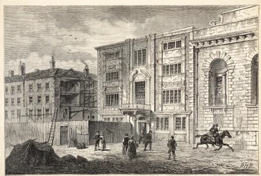 La Antigua Oficina de Correos en Lombard Street, alrededor de 1800