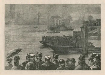 La carrera de botes de Oxford y Cambridge