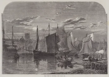 El Puerto de Dieppe (grabado)