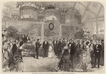 El Príncipe de Gales en la velada telegráfica ofrecida por el Sr. Pender