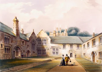 El Patio, Casa Cotehele, c.1830-40