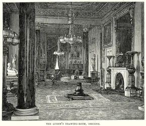 Salón de la Reina, Osborne (grabado)