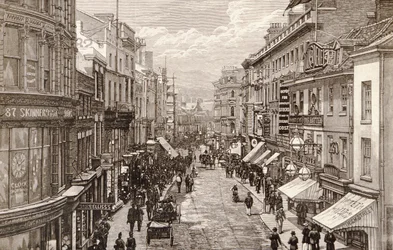 La visita de la Reina a Birmingham: La calle principal, de 