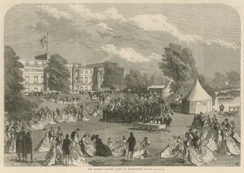 La fiesta en el jardín de la Reina en el Palacio de Buckingham