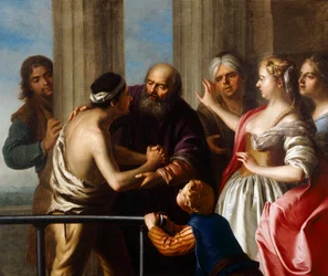 El regreso del hijo pródigo (óleo sobre lienzo)