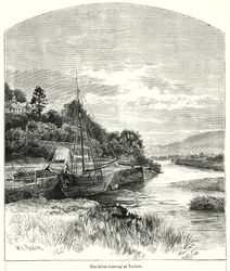 El río Conway en Trefriw