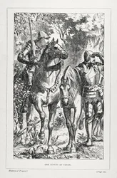 Los exploradores en Patay, de La historia de Francia, por Emile de Bonnechose, publicado por Ward, Lock and Co, Londres