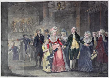 La separación de Luis XVI de su familia