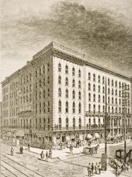 El Hotel Sherman, Chicago, c.1870, de 