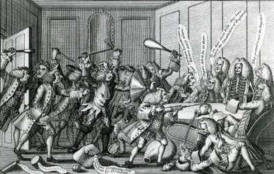 El asedio del castillo de Warwick, o la batalla entre los compañeros y licenciados, 1768