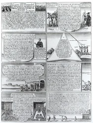 La Liga y el Pacto Solemne de 1643, grabado por W. Hollar (1607-77)