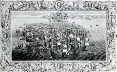 La Armada Española, publicada por John Pine, 1739