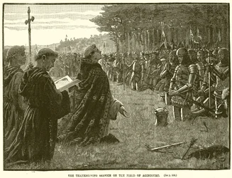 Servicio de Acción de Gracias en el Campo de Agincourt