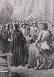 El tratado de Westfalia, de La historia de Francia, por Emile de Bonnechose, publicado por Ward, Lock and Co, Londres