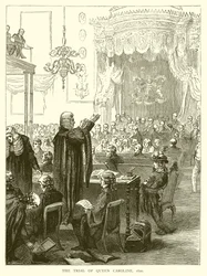 El Juicio de la Reina Carolina, 1820