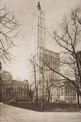 El edificio Woolworth, Nueva York, ilustración de 