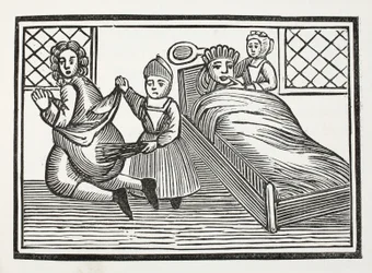 El mundo al revés, ilustración de Chap-books del Siglo XVIII de John Ashton, pub. 1882