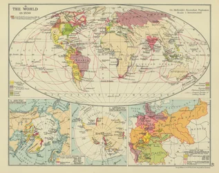 El mundo en 1830 (litografía en color)