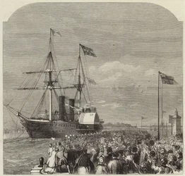 La llegada de Garibaldi a Southampton