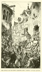 El ataque al Barrio Judío, el Ghetto del Viejo Londres