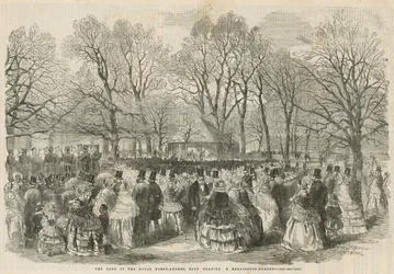 La banda de los Royal Horse Guards Blue tocando en Kensington Gardens