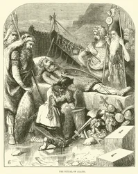 El entierro de Alarico (grabado)