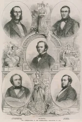 Los comisionados de la Exposición Internacional de 1862
