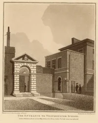 La entrada a la Escuela de Westminster
