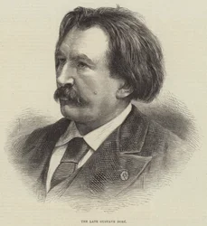 El difunto Gustave Doré (grabado)