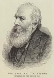El difunto Sr. J A Hansom, inventor del cabriolé Hansom