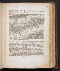 La carta de Robert the Bruce a Eduardo II, añadida al pie de página.