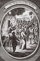 El martirio de John Denley, ilustración de 