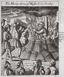 El martirio de maese John Denley, ilustración de 